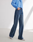 EP YAYING Straight Wide-Leg Jeans