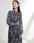 EP YAYING Elastic Print Dress