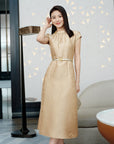 YAYING Knotted Waist-Cinched Dress