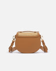 EP YAYING Cowhide Crossbody Saddle Bag