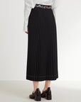 EP YAYING Chinese-style Pleated Skirt