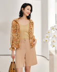 YAYING Elegant Printed Casual Jacket