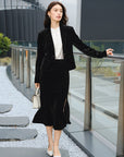 EP YAYING Velvet Suit Jacket