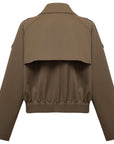 YAYING Pure Wool Short Trench Coat EPKAW7101AK