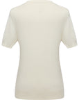 YAYING Crew Neck Short Sleeve Cashmere Sweater EPKAG9514AW