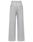 EP YAYING Blue Label Silk-Wool Wide-Leg Pants