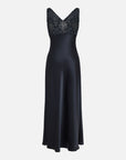 EP YAYING Triacetate Black Dress EGKPT4111AZ