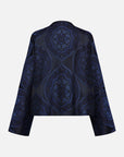 EP YAYING Mulberry Silk Jacquard Coat EGKES1237BZ