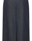 YAYING Wool High-Waist Straight-Cut Mid-Length Skirt