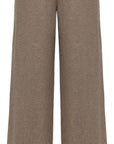 YAYING Wool Relaxed Elastic-Waist Straight-Leg Pants