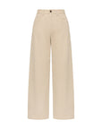 EP YAYING Cotton-Stretch Relaxed Straight-Leg Pants