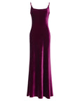 EP YAYING Blue Label Wine Red Slip Dress
