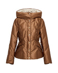 EP YAYING Brown Fitted Puffer Jacket