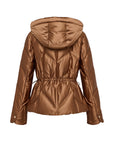 EP YAYING Brown Fitted Puffer Jacket