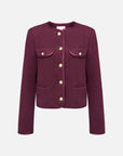 EP YAYING Tweed Wool Coat