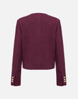 EP YAYING Tweed Wool Coat