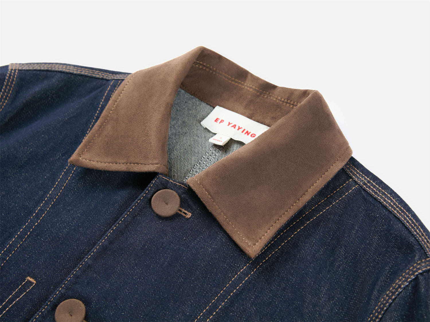 EP YAYING Loose-Fit Denim Jacket EGKADJ106AZ