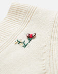 EP YAYING Hand-Embroidered Knit Vest