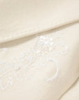 EP YAYING Alashan All-White Double-Face Straight-Cut Coat