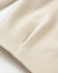 EP YAYING Alashan All-White Double-Face Straight-Cut Coat