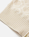 EP YAYING Cashmere Jacquard Hooded Zip Sweater