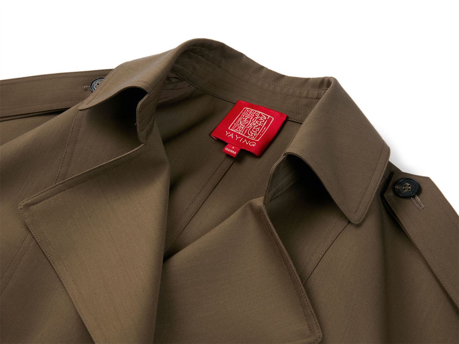 YAYING Pure Wool Short Trench Coat EPKAW7101AK