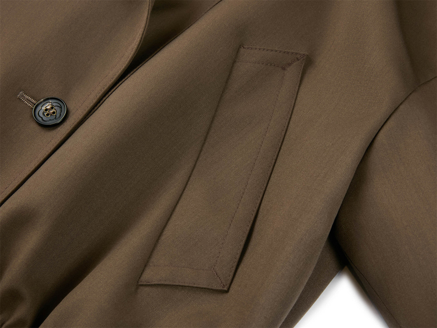 YAYING Pure Wool Short Trench Coat EPKAW7101AK