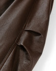 YAYING Ageless Aviator Leather Jacket