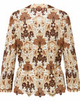 YAYING Brown Floral Blouse
