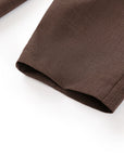 YAYING Funnel-Neck Long Wool Trench Coat