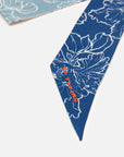 EP YAYING Silk Scarf with Oriental-Inspired Print EAKASZP02AB
