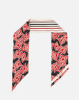EP YAYING Silk Scarf with Oriental-Inspired Print EAKASZP01BR