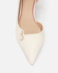 EP YAYING Elegance Pearl Hollow High Heels