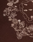 EP YAYING Silk-Wool-Cashmere Chinese Peony Print Scarf