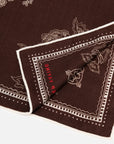EP YAYING Silk-Wool-Cashmere Chinese Peony Print Scarf