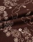 EP YAYING Silk-Wool-Cashmere Chinese Peony Print Scarf