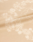 EP YAYING Silk-Wool-Cashmere Chinese Peony Print Scarf