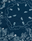 EP YAYING Silk-Wool-Cashmere Chinese Peony Print Scarf