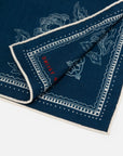 EP YAYING Silk-Wool-Cashmere Chinese Peony Print Scarf