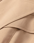 YAYING Wool-Silk Blend Cinched Waist Coat