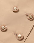 YAYING Wool-Silk Blend Cinched Waist Coat