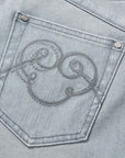 YAYING Light Wash Slim Jeans
