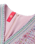 YAYING Pink Tweed Dress