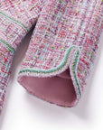YAYING Pink Tweed Dress