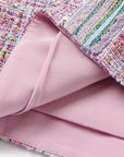 YAYING Pink Tweed Dress