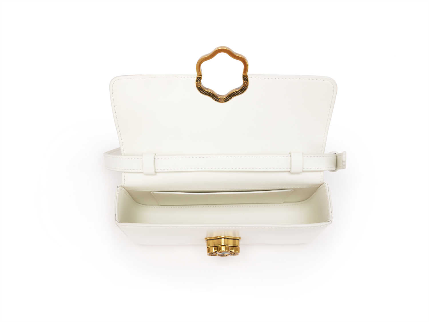 YAYING Rotating Peony Clasp Square Bag