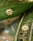 YAYING Green Floral Pattern Jacket