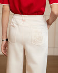 YAYING Triacetate Straight-leg Pants