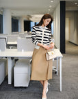 EP YAYING Merino Wool Knitted Cardigan