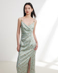 EP YAYING Silk Floral Dress